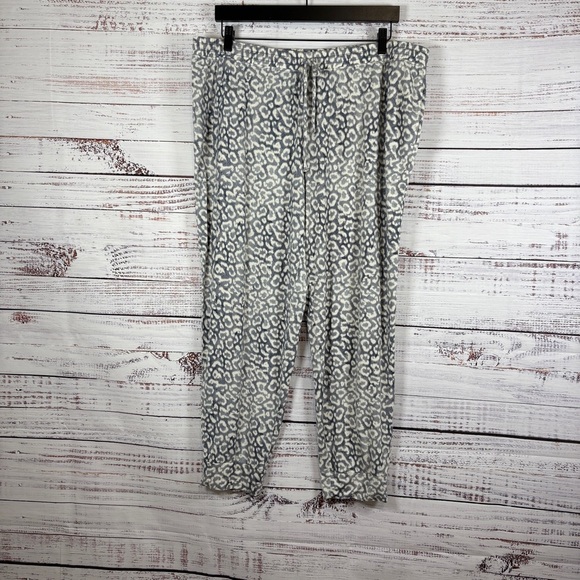 Soma Other - Soma Cool Nights Gray Animal Print Pajama Pants